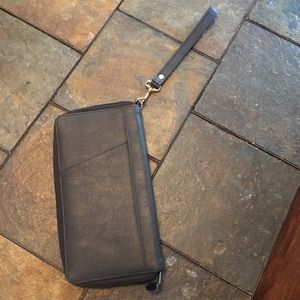 Black Travel Passport wristlets clutch